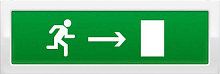 Оповещатель охранно-пожарный (табло) ОПОП 1-R3 "Бегущий человек стрелка вправо"