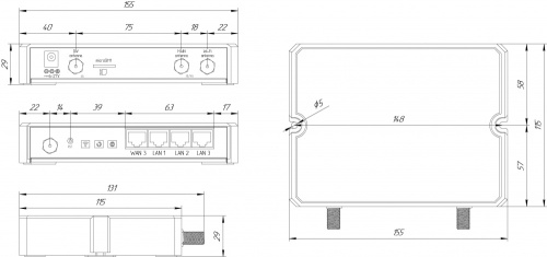 Роутер Kroks Rt-Cse m4 со встроенным 4G модемом LTE cat.4, до 150 Мбит/с фото 10 Роутер Kroks Rt-Cse m4 со встроенным 4G модемом LTE cat.4, до 150 Мбит/с фото 10