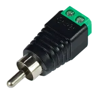 Коннектор РАЗЪЕМ TS RCA штекер с клеммной колодкой, под винт