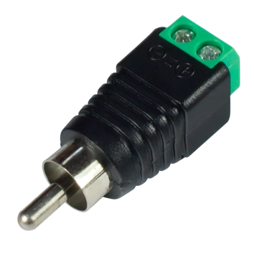 Коннектор РАЗЪЕМ TS RCA штекер с клеммной колодкой, под винт