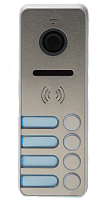 Вызывная видеопанель iPanel 2 HD на 4 аб. (Metal)