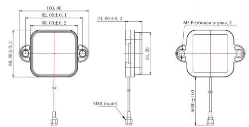 GPS/GLONASS антенна KPA-GMF-2 фото 5