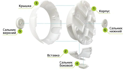 Монтажная коробка KadrON JB3-115W фото 2